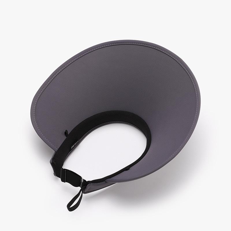 Summer double-layer ice silk widened sun hat UV protection sunshade eaves fashion foldable sun protection empty top hat women