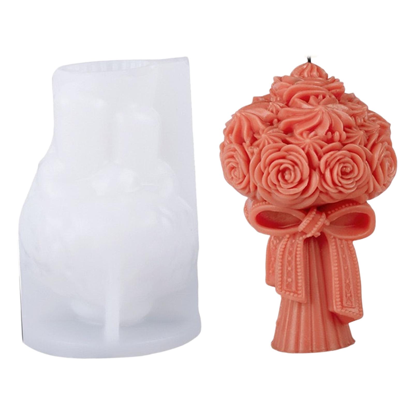 Silicone Florals Candle Mould Craft Tool Easy Releases Designs For Wedding Decorations