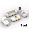 City Furniture Bed Series Creative Bricks TV Kitchen Bedroom Bathroom Parts Basketball Stand DIY Kits Kids Toys Building Blocks
