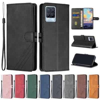 Pouzdro Realme 8 Pro Kožené výklopné pouzdro pro Coque OPPO Realme 8 Pro Pouzdra na telefon pro OPPO Realme 8 5G Retro magnetická peněženka