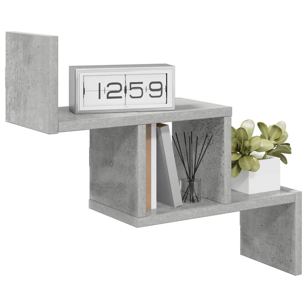 Wall Shelf Concrete Grey 48 x 15 x 42 cm Engineered Wood