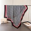 Simple Geometric Striped Satin Imitation Silk Printing Large Square Scarf Silk Scarf Shawl Headscarf Neck Protection Scarf Decorative Scarf