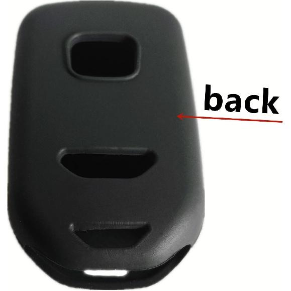 Silicone Smart Key Fob Cover Remote Case Keyless Protector Jacket for 2013- Honda Accord Civic Crosstour CR-V CR-Z Fit ight Odyssey Pilot Ridgeline