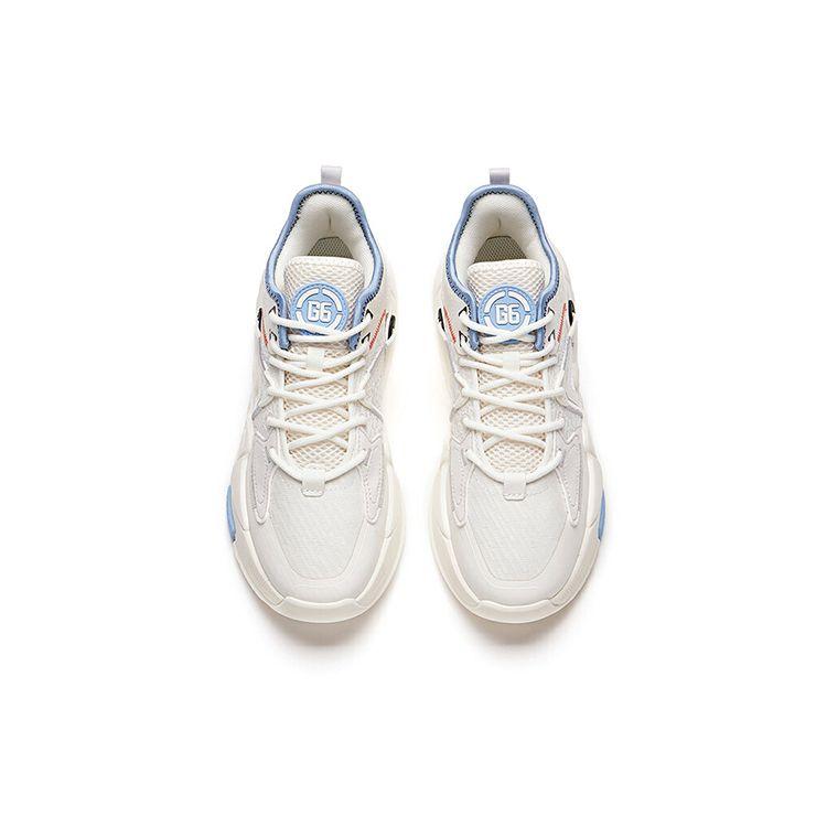Anta Lifestyle Series Non-Slip Durable Low-Top Skate Shoes Women sneakers Blue White 122138084-1