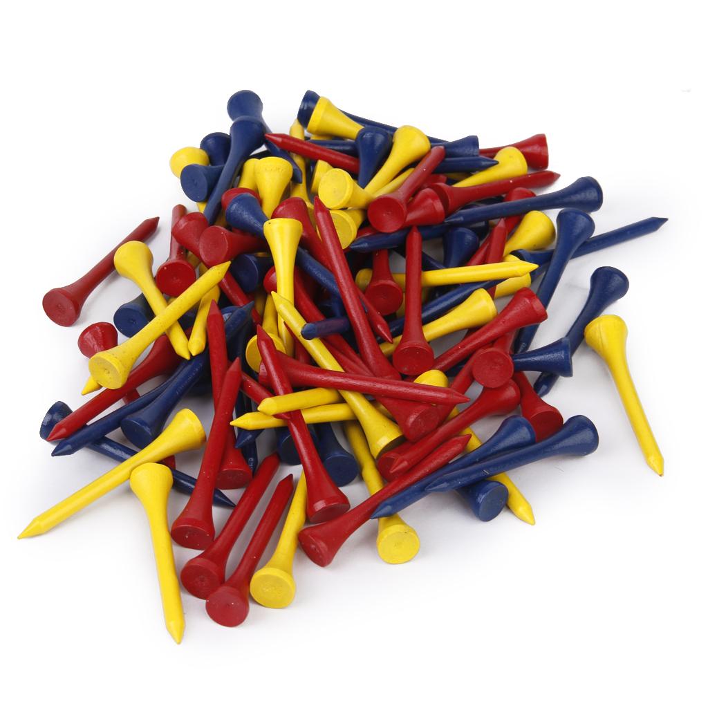 200x Mixed Color Wooden Wood 54mm Tool Accessories