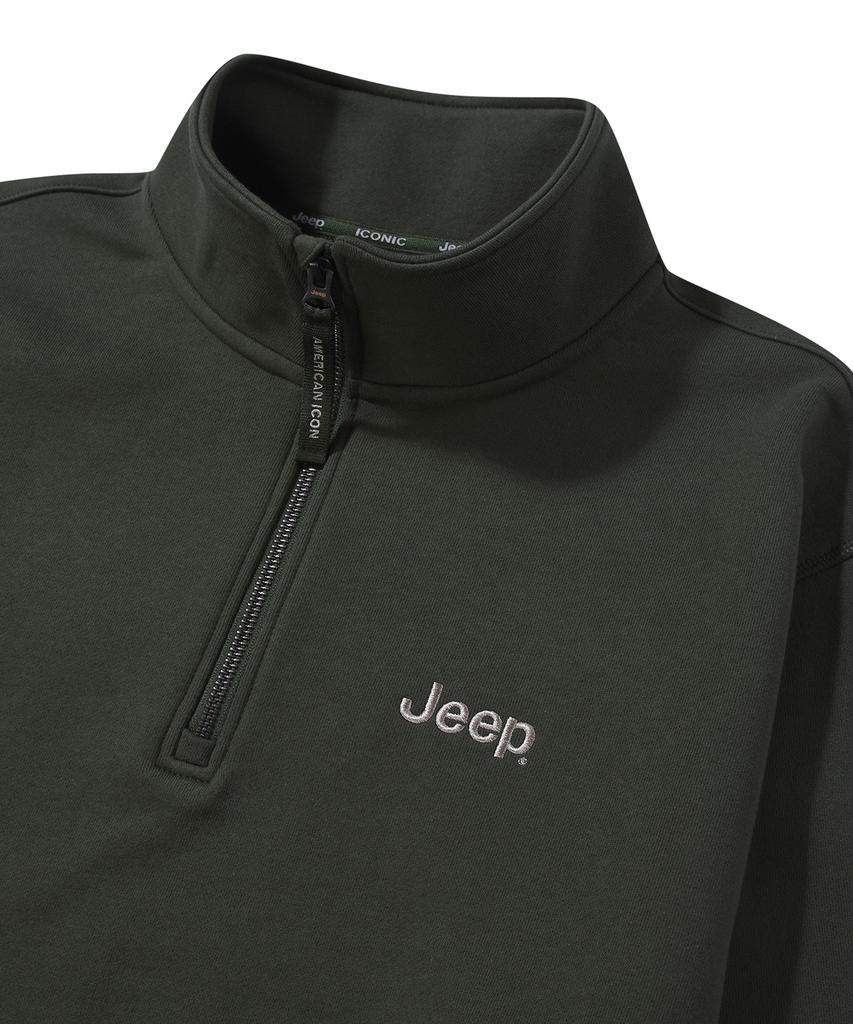 JEEP [360G] M-Logo Half-Zip Sweatshirt (Jr5Tsu838Gn)