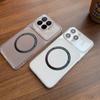 Case for Xiaomi 17T Pro,17T Wireless Charging Magnetic Ring Casing Anti-Fingerprint Matte Cover