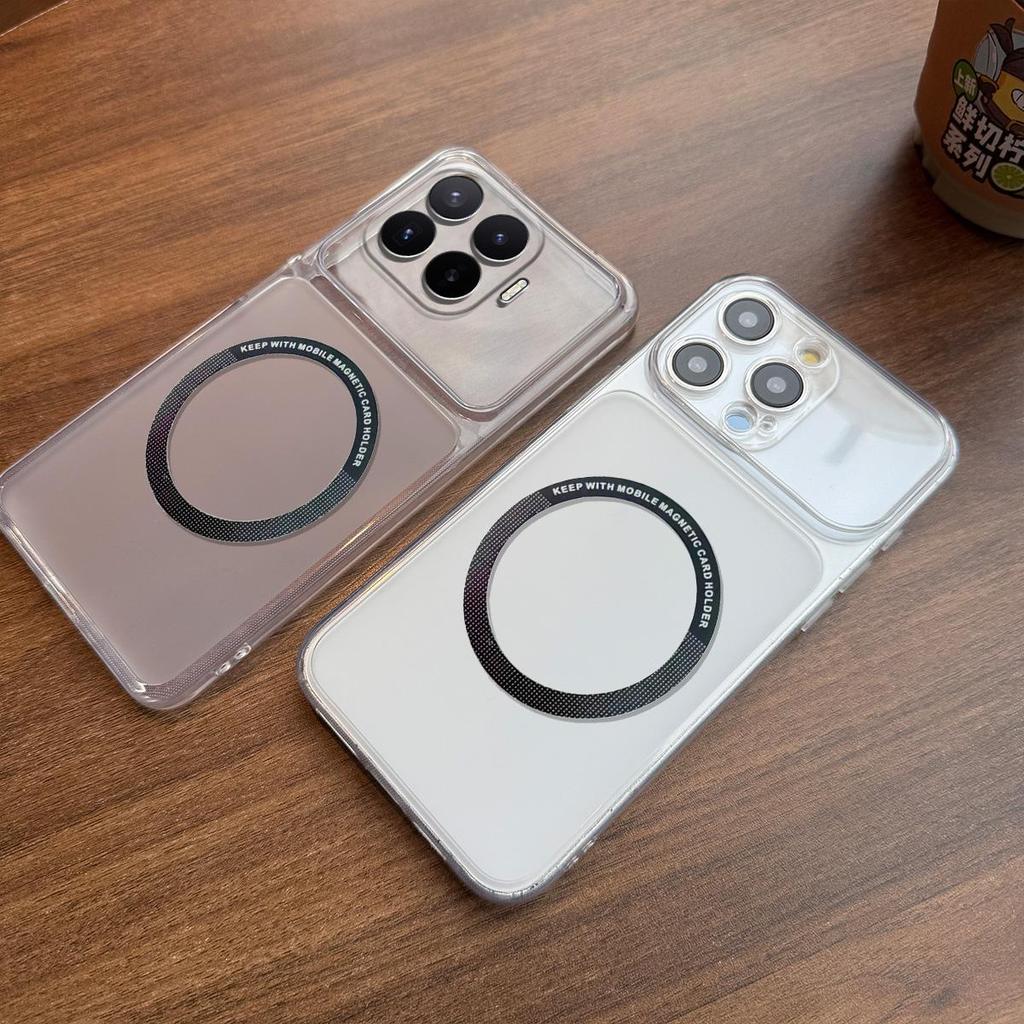 Case for Xiaomi 17T Pro,17T Wireless Charging Magnetic Ring Casing Anti-Fingerprint Matte Cover