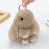 Plush Rabbit Fur Keychain: Cute Rabbit Ornament & Phone Charm