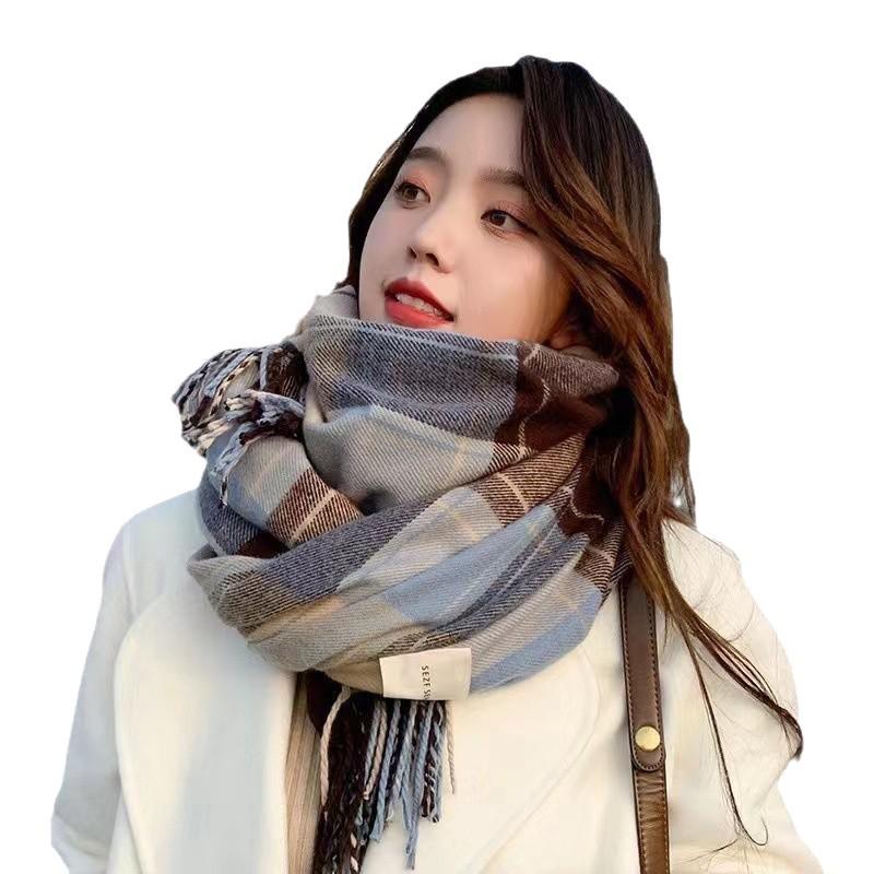 2025 Women's Versatile Winter Scarf: Chic Student Style, Cute Niche Design, High-End Neck Warmer
