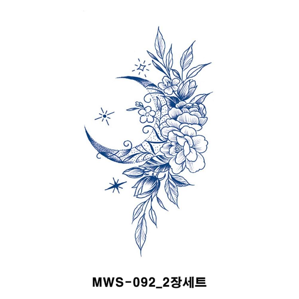 MIRWAY Semi-permanent Tattoo Sticker Set of 2, 1 Piece, MWS-092-set of 2