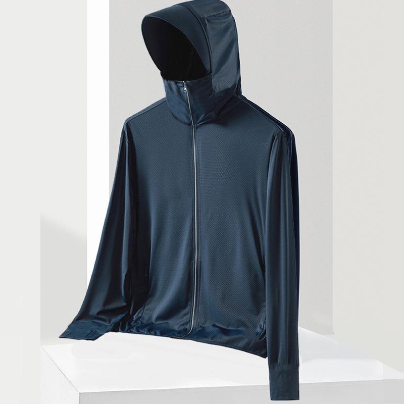2024 Men's Summer Anti-UV Ice Silk Breathable Sun Protection Jacket for Outdoor Fishing