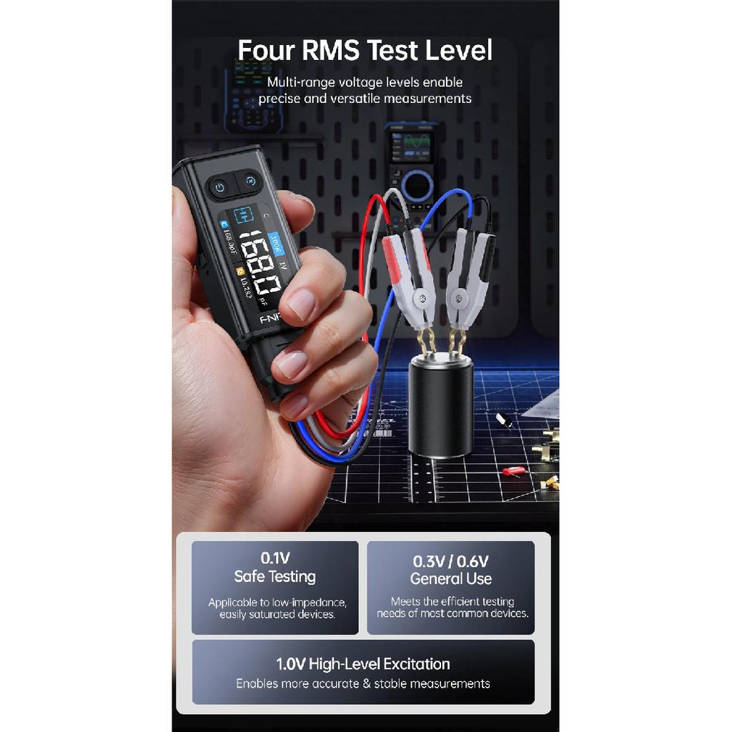LCR-ST2 Plus 2-in-1 Digital Tweezer LCR ESR Meter SMD Electronic Multifunctional Component Tester Tool Upgraded High version