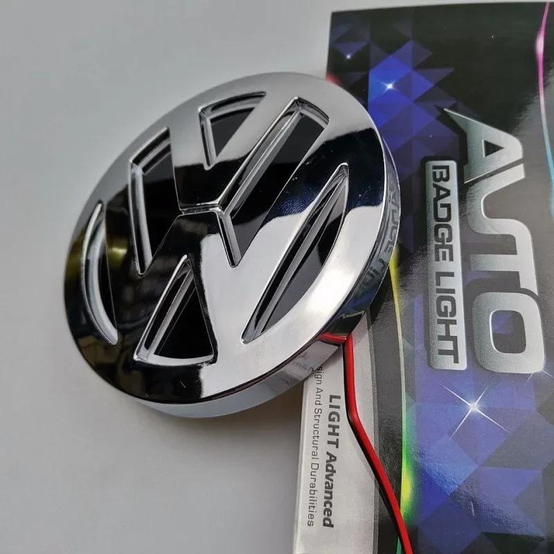 Krytky ventilů pro VW GTI GOLF 2026 Hot Volkswagen VW Hot antény 11cm 5D LED pro Volkswagen VW logo, logo na přední masku chladiče