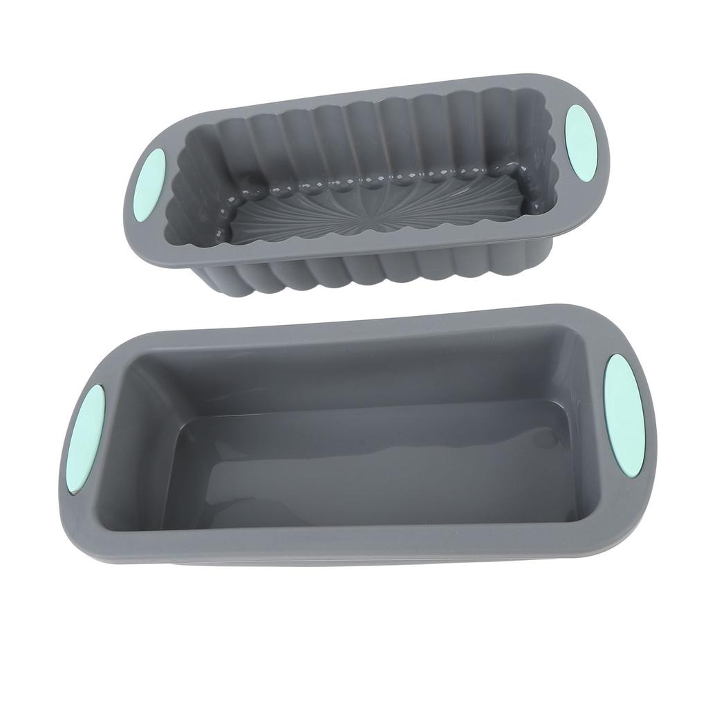 2 Stück Kastenform Silikon Antihaft Brotform Backform für hausgemachte Kuchen Brownies Hackbraten Zuhause