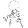 Delicate Dance Shoe And Skirt Keyring Accessory Eye Catching Keychain Pendant Suitable For Gifts And Personal Style