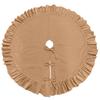 Velvet Christmas Tree Skirt with Lace Trim, Holiday Home Decor