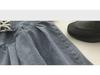 2024 Summer Slim A-Line Denim Pleated Skirt for Students