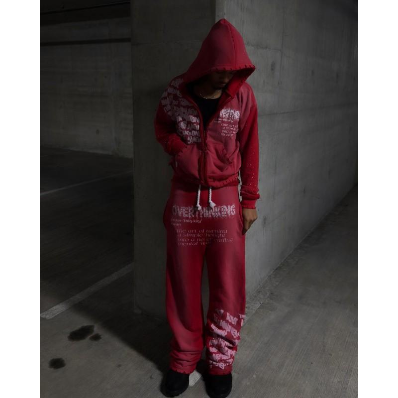 Unisex Oversized Hooded Long Sleeve Graphic Sweatshirt Streetwear Casual Pullover Winter