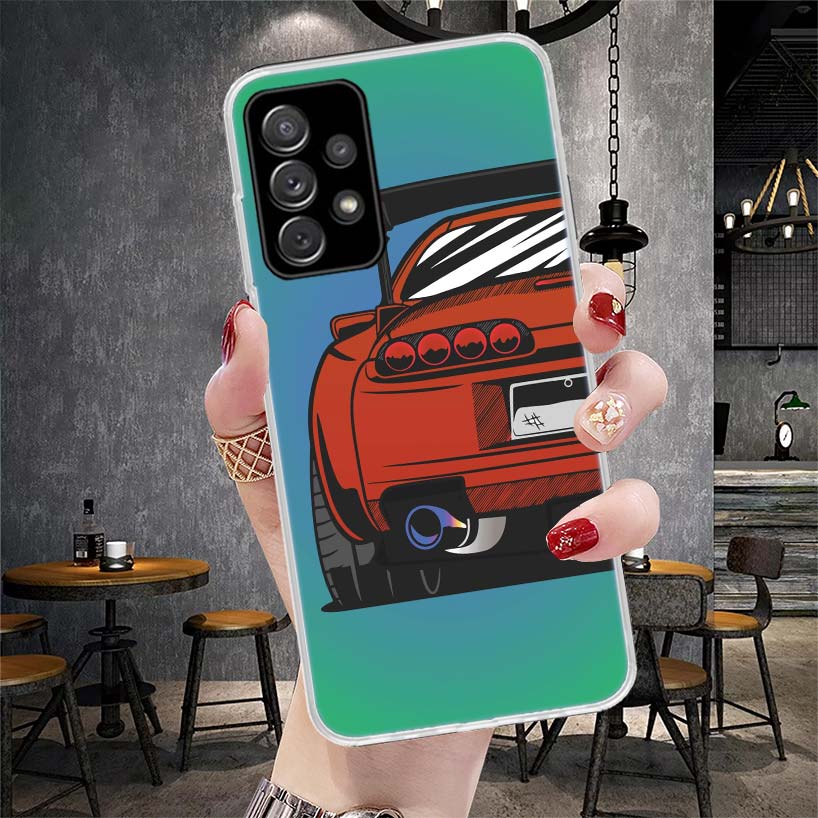 

Japan JDM Sports Cars Comic Soft Phone Case For Samsung Galaxy A12 A22 A32 A52 A72 A02S A51 A50S A71 A70 A31 A20S Note 20 Ultra Samsung A50