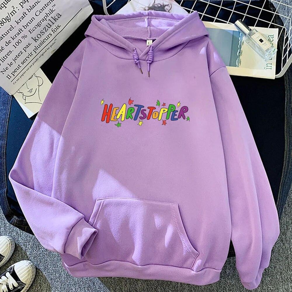 Heartstopper Duha Mikiny Jaro/Podzim Dámské Estetické Oblečení Nick/Charlie Unisex Mikina Grafická Mikina Harajuku Sudadera Unisex