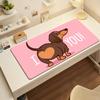 Cute Dachshund Cartoon Puppy MousePad Nonslip Locking Edge PC Laptop Accessories Rubber Office Keyboard Large Game XXL DeskMat