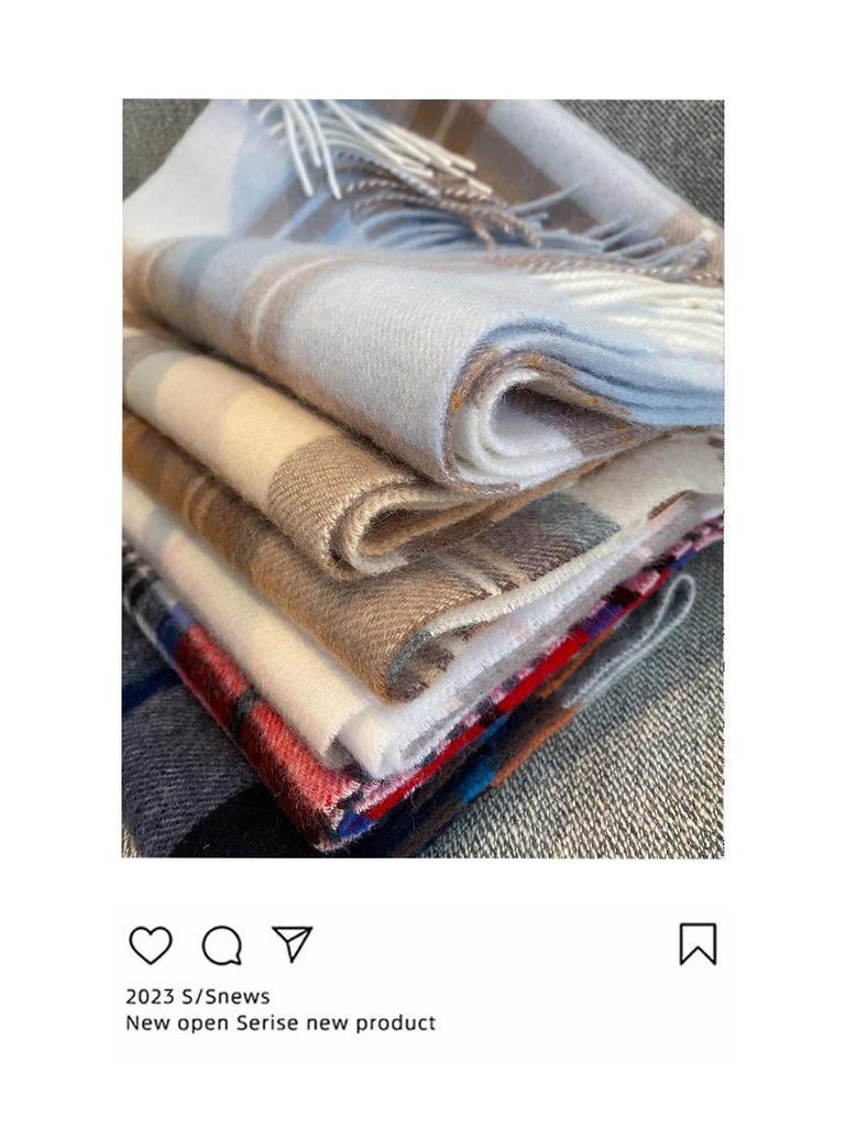 Plaidschal aus 100% reiner Wolle für Damen: Winter 2024 Neuankömmling, Perfektes Geburtstags-, Weihnachts- oder Neujahrsgeschenk.