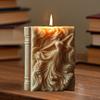 Dancing Angel Relief Book Bible Candle Silicone Mold Dancing Goddess Relief Dictionary Books Shape Resin Gypsum Molds