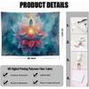 YJDYJD Meditation Wall Tapestry – Spiritual Chakra Wall Hanging with Lotus Flower Design, Mindfulness Yoga Wall Art and Boho Spiritual Decor for