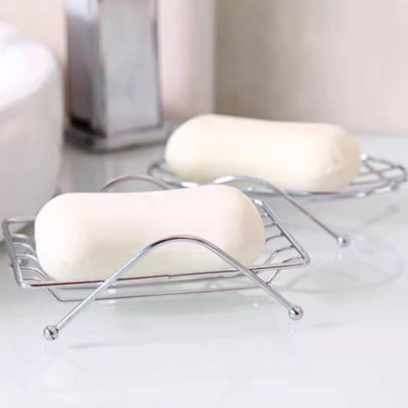 Stainless Steel Soap Dishes Rust-Resistant Saver Basket For Bathroom Toilet Shower Soap Holder Case Brand Kitchen Accessories