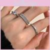 Stylish Korean-inspired Adjustable Copper Ring With Dazzling Rhinestones For Women