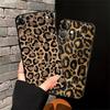 Case for iPhone XR 7 8 17Air 15 16 14 Plus 13 12 11 17 Pro Max XS Max Black Soft Phone Cover Cartoon Leopard Print Pattern