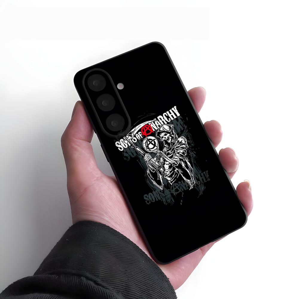 S-Sons Of Anarchy TV Phone Case For Samsung S26 S25 Plus S20 S20 Plus S22 Ultra S23 FE S21 Plus S21 Ultra Soft Cover