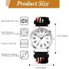 Stylish Women's Analog Quartz Watch Large Dial with Calendar Adjustable Woven Strap