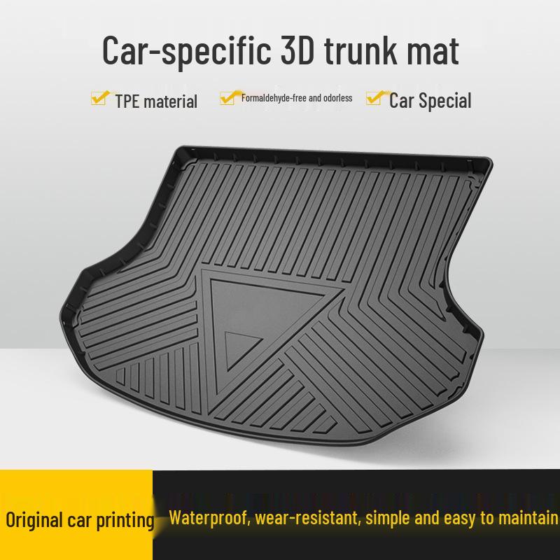 Hyundai KONA TPE 3D Waterproof Trunk Mat with High Edges