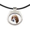 Basset Hound -Naszyjnik Ze Zdjęciem I Napisem Geometryczny Marki Art-Dog