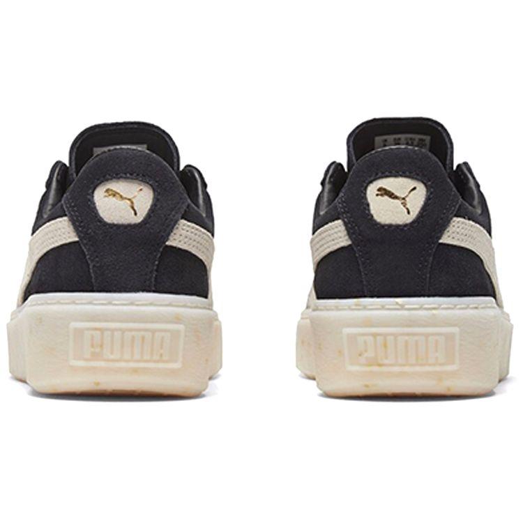 Puma  Suede Platform Celebrate - Black Gold Women Sneakers White Team-Gold 365621-03