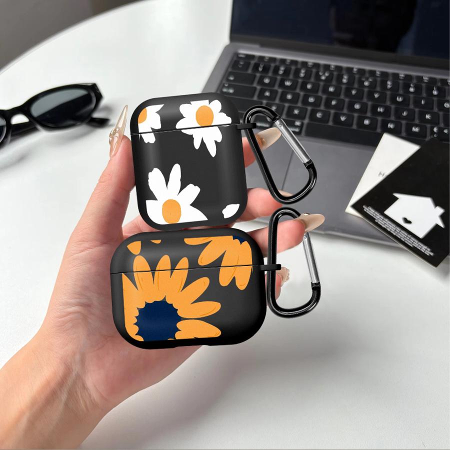 Earphone Cases Cover Case For Airpods Pro2 2 1 Pro3 Pro 4 3 Chrysanthemum Flower