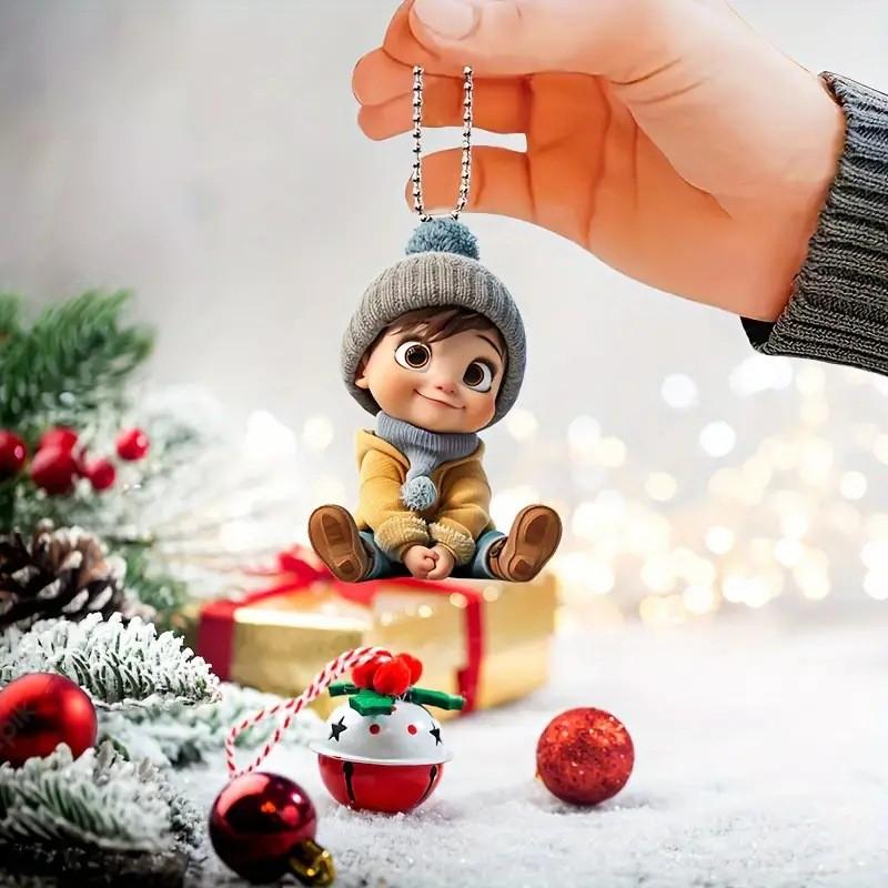 Acrylic Car Whimsical Pendant Cheerful Cartoon Style Ideal For Home Decoration