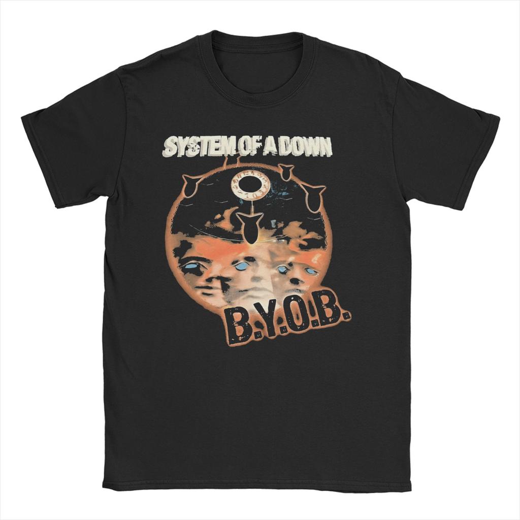 Proud Band System Of A Down for Men Women T Shirt Metal Music Tee Shirt Short Sleeve Crew Neck TShirt 100 Cotton Clothes