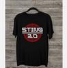 T-shirt Nera Manica Corta Tutte le Taglie Logo Sting 3.0 World Tour