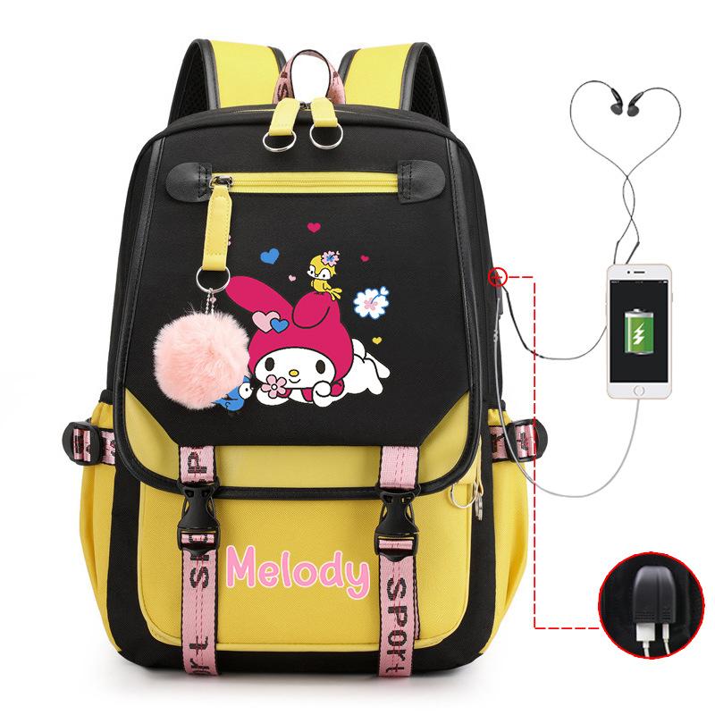 Cartoon Pink Rabbit Children'S School Bag Elementary School Girls Large Capacity Japanese Girls Backpack