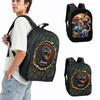 Cooler Dinosaurierpark Grafik Rucksack T-Rex Pterosaurier Triceratops Tagesrucksack Schüler Schultaschen für Teenager Männer Rucksack Reisetasche