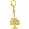 [YISHUI] Good Luck and Wealth Keychain with Cherry Blossom Tree Design - 9 Little Birds, Spring Energy Amulet, Wealth Expansion, New Beginnings,
