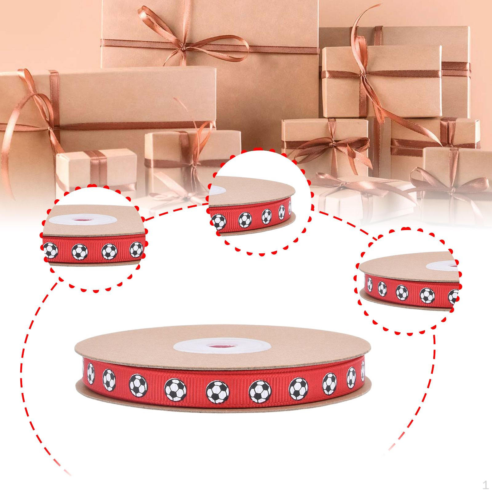 

Футбольная лента длиной 19,9 ярда шириной 1 см со спортивным рисунком для рукоделия, подарочной упаковки