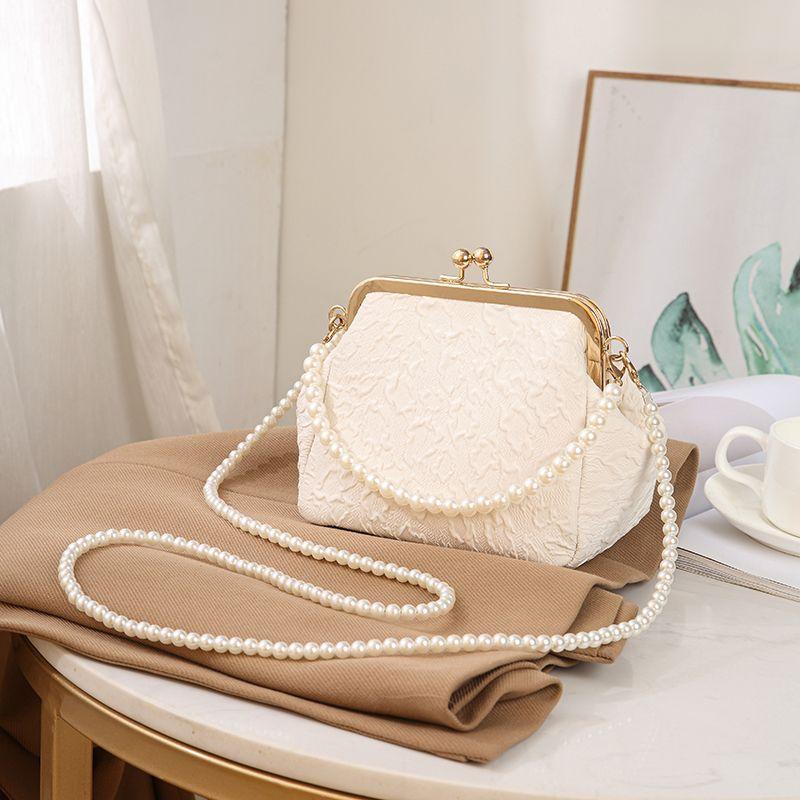 Pearl bag summer portable shell bag mini new Chinese style bag chain bag 2026 beaded messenger women's bag