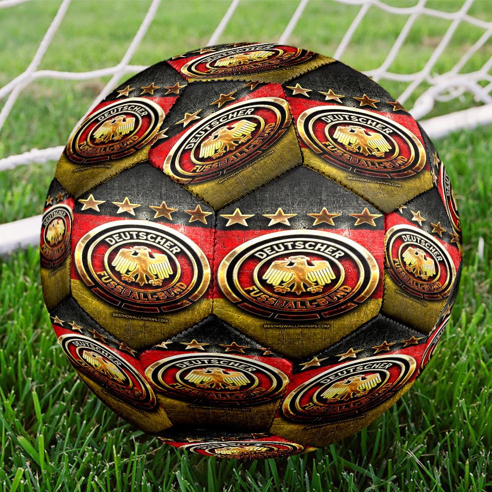Germany Football Emblem Printed Size 5 Soccer Balls, High-Quality, Anti-Slip, Protective Football, A Unique Gift , Birthdays, Christmas Gifts