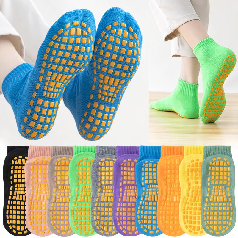Unisex Männer Frauen Hochwertige Baumwolle Sportsocken Silikon Anti-Rutsch Frauen Yoga Socken Weibliche Damen Pilates Ballett Tanzsocken