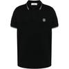 Compass Patch Logo Polo Shirt Black Men Tops 80152SC18-A0029