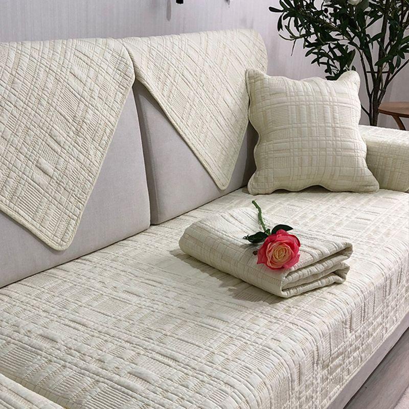 

Pure Cotton Fabric Sofa Cushion For Home Winter Minimalist Modern Non-Slip Cushion All Year Round Universal Sofa Cover Sofa Towel Covers Mibai Quotations 70*70cm